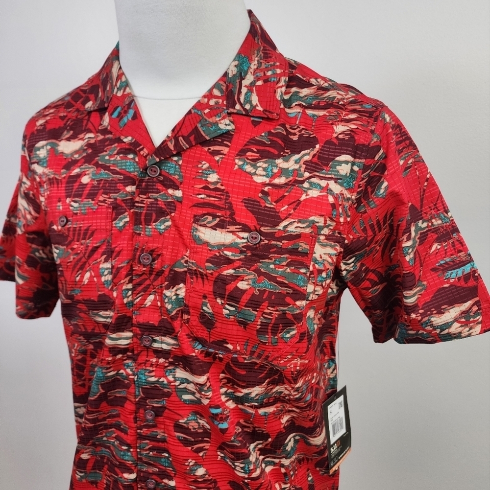 NWT 5.11 Tactical Red Camo Vented Button Up Shirt Size Small - Picture 3 of 9